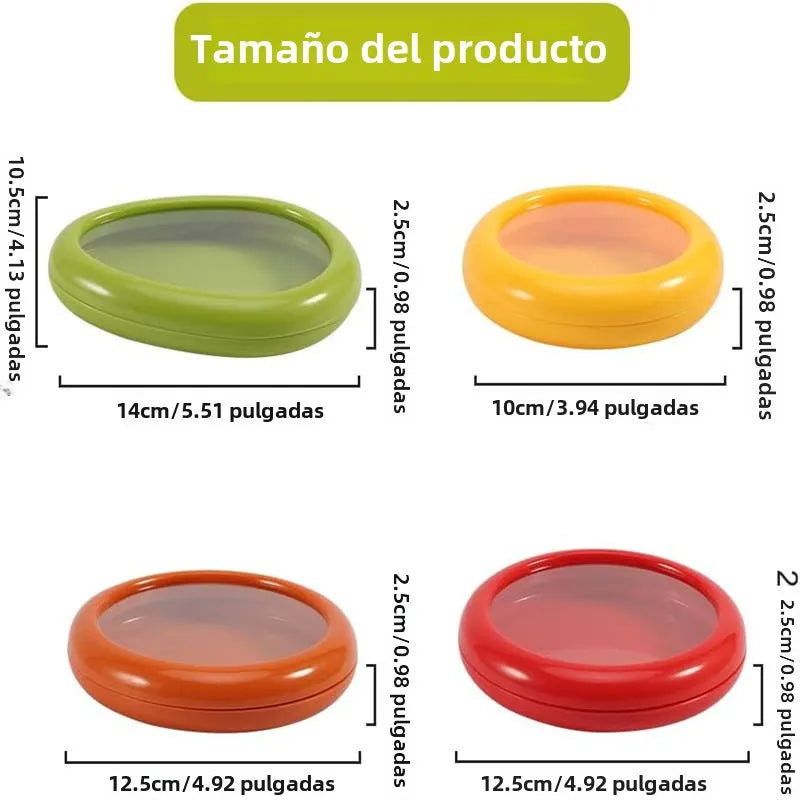 Set de 4 Cajas Antioxidantes: Ahorra Dinero y Come Fresco Todos los Días